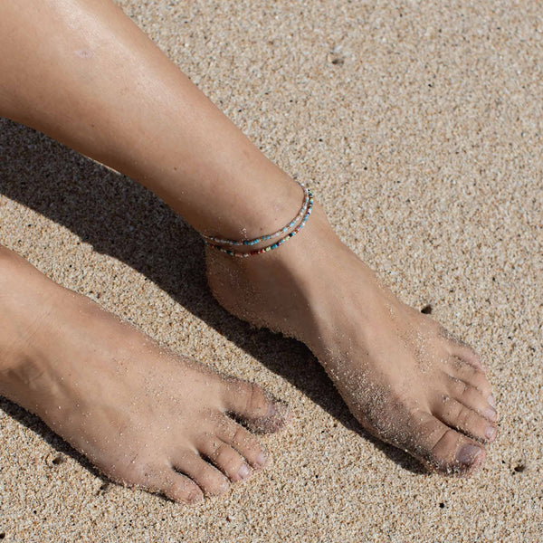 Alila Dainty Beaded Anklet, Ankle Bracelet,