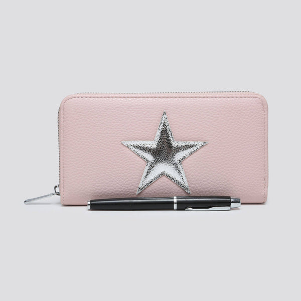 JNY023 Faux Leather Star Purse