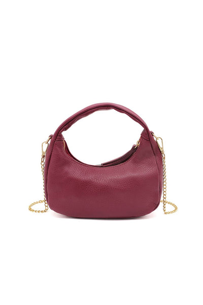 Chic Genuine Italian Leather Crossbody Bag with Elegant Chai