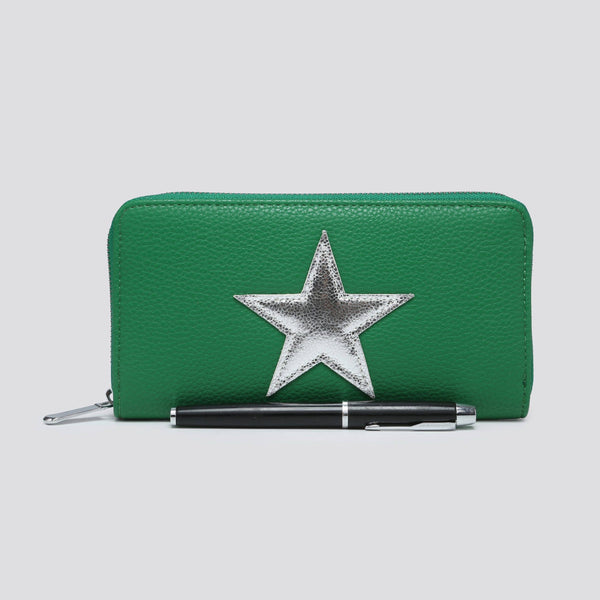JNY023 Faux Leather Star Purse