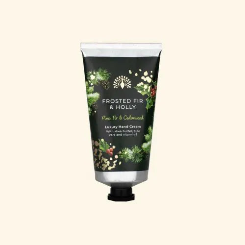 English soap company frosted fir and holly hand cream