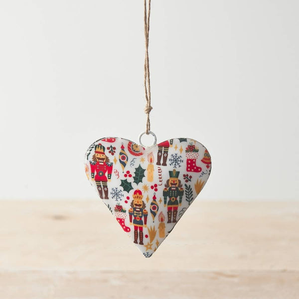 Nutcracker Hanging Heart, 8cm