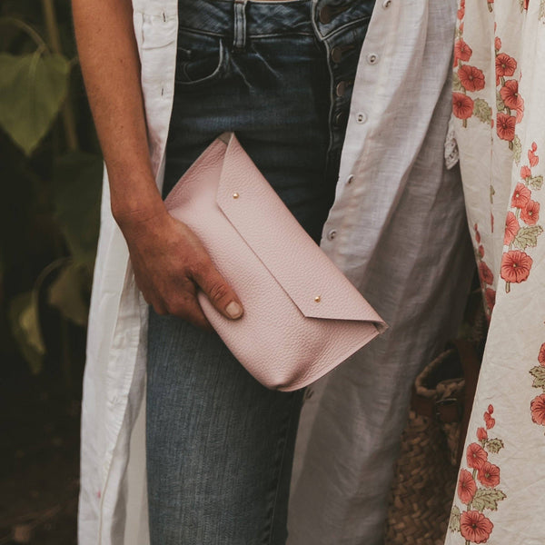 Ailla Leather Clutch Bag