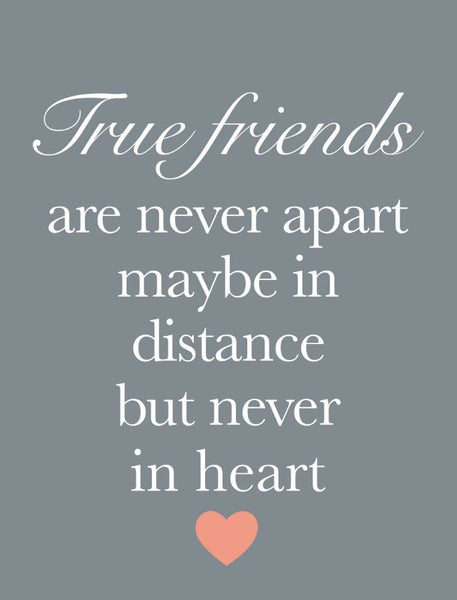 True Friends Mini Metal Sign, 9cm