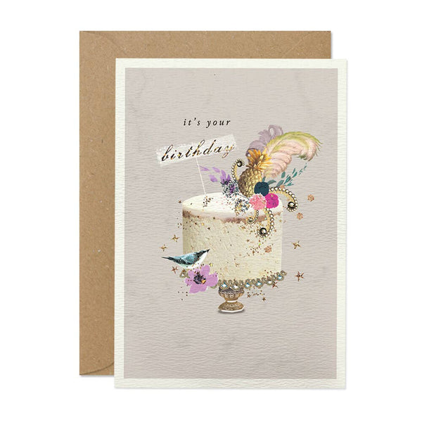 It's Your Birthday Feather Cake