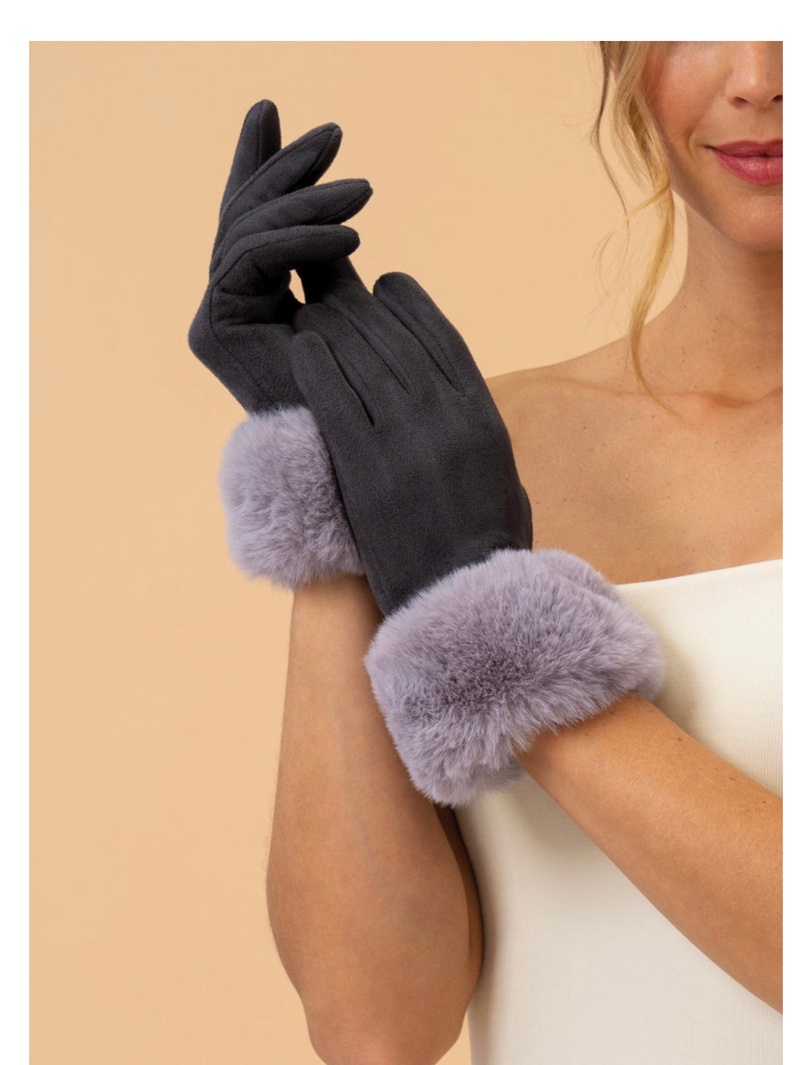 Powder gloves slate