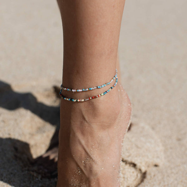 Alila Dainty Beaded Anklet, Ankle Bracelet,