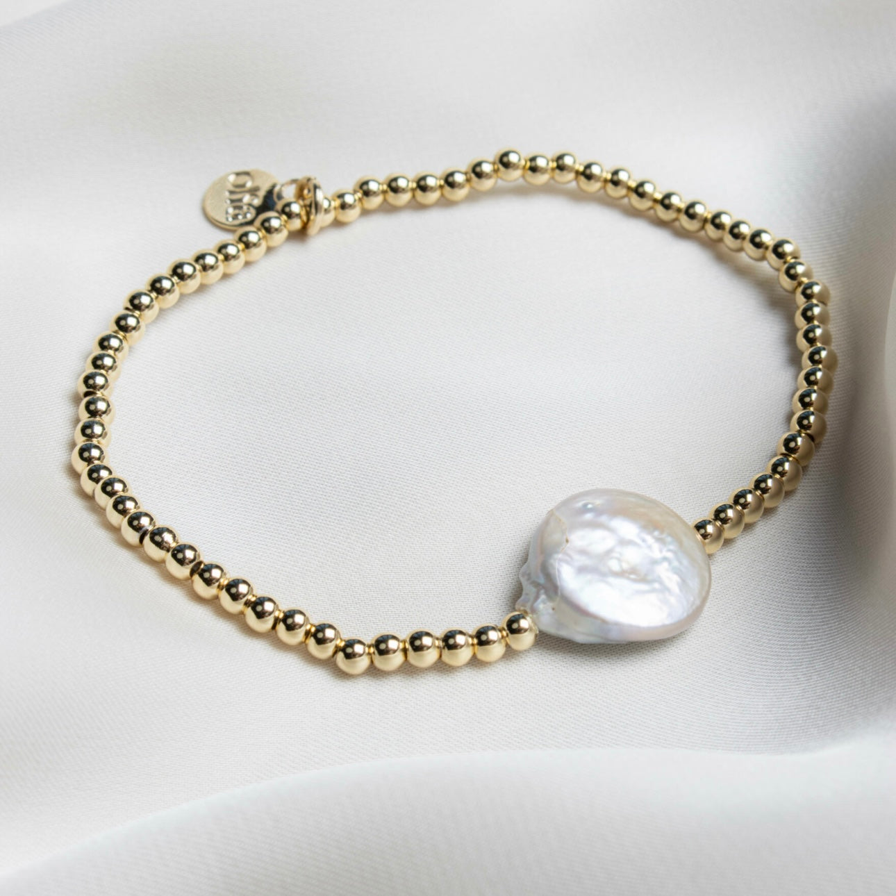 Ocean Bracelet - Gold Plated & Baroque Pearl