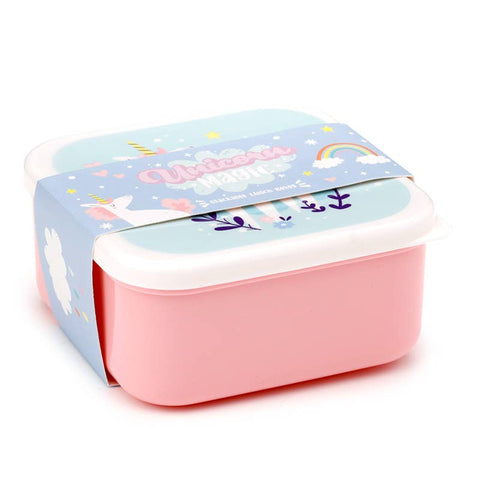 Set of 3 Lunch Box Snack Pots S/M/L - Unicorn Magic
