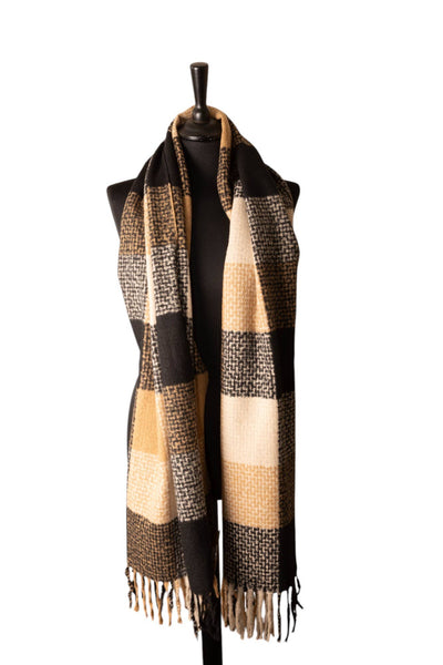 Black, Tan and White Checked SW811