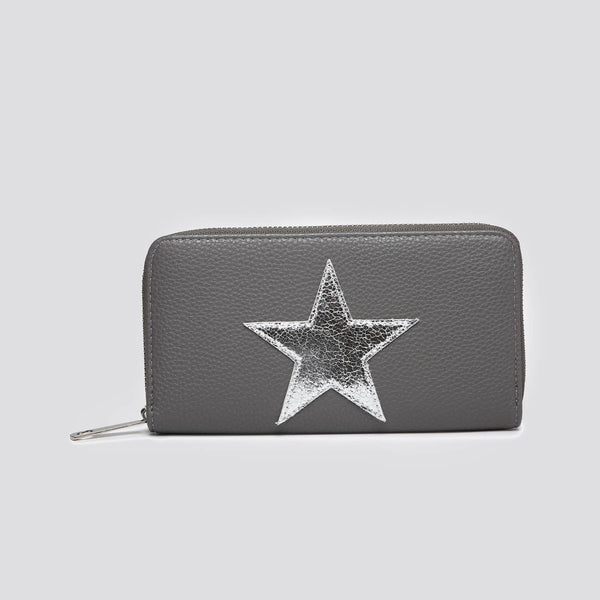 JNY023 Faux Leather Star Purse