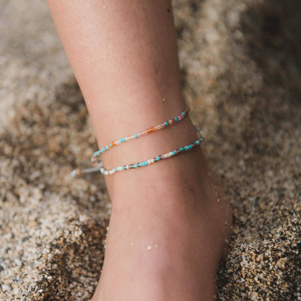Alila Dainty Beaded Anklet, Ankle Bracelet,