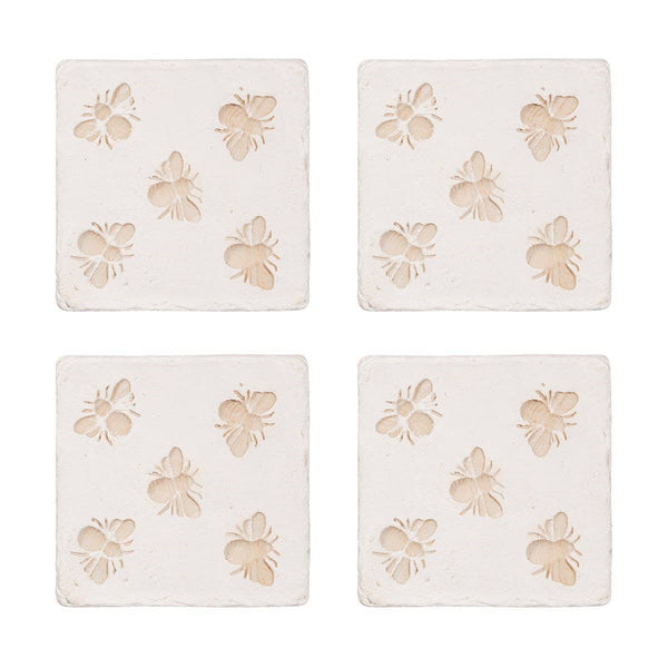 Bee Imprint Coasters Set of 4
