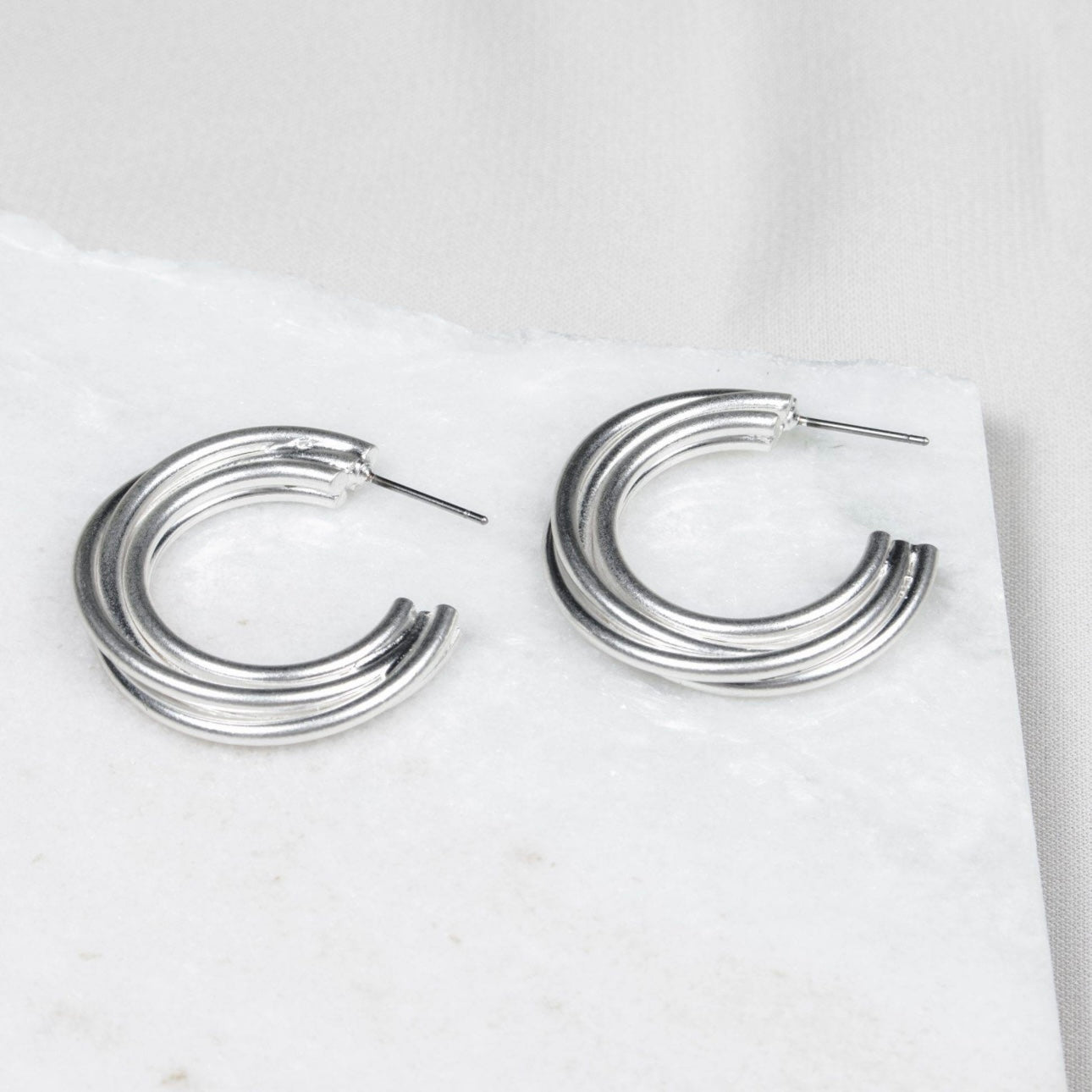 Tiffany Earrings - Silver Plated