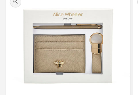 Alice wheeler 3 piece gift set with pen NEW stone