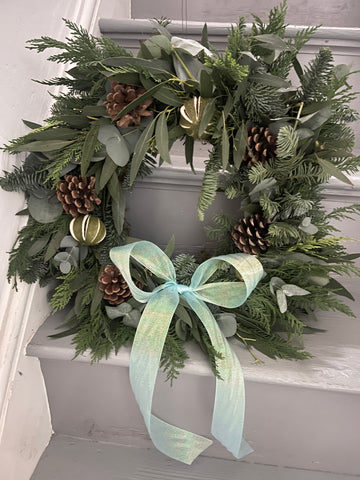 Christmas handmade moss wreath