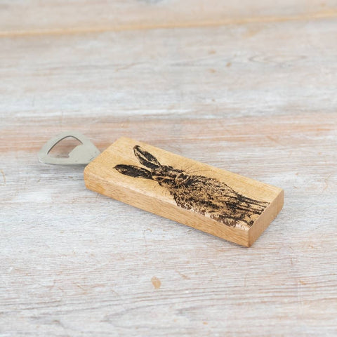 Rabbit Wooden Bottle Opener, 17cm
