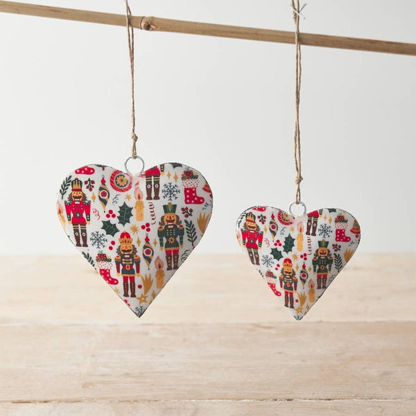 Nutcracker Hanging Heart, 8cm