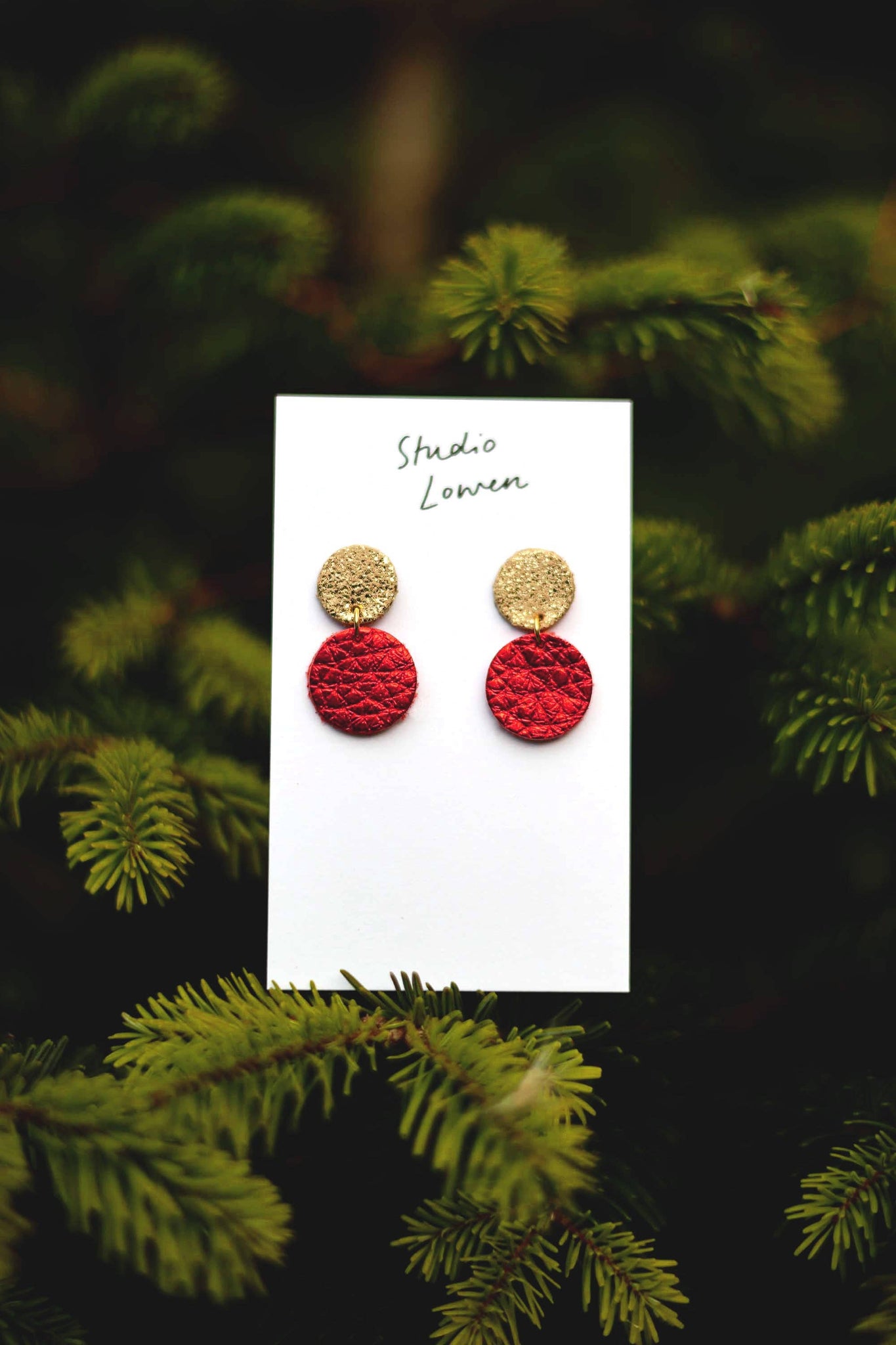 Hollie Leather Earrings