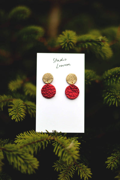 Hollie Leather Earrings