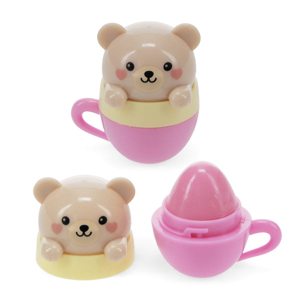 Mini berry scented lip balm (assorted) - Teacup animal frien