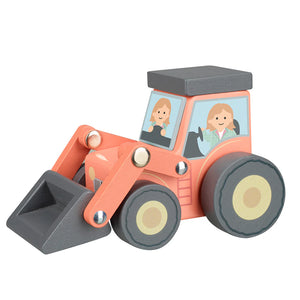 Farm loader wooden tractor
