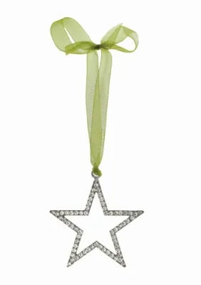 Hanging sparkly star 8cm