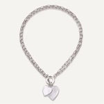 D and X London double heart necklace