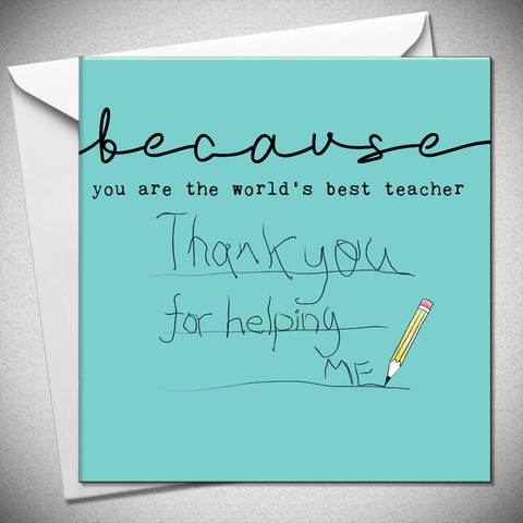"World's Best Teacher" Card