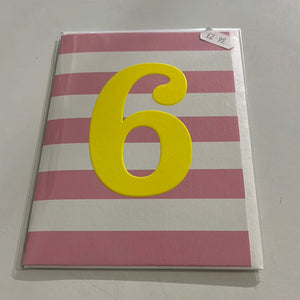 Number 6 card