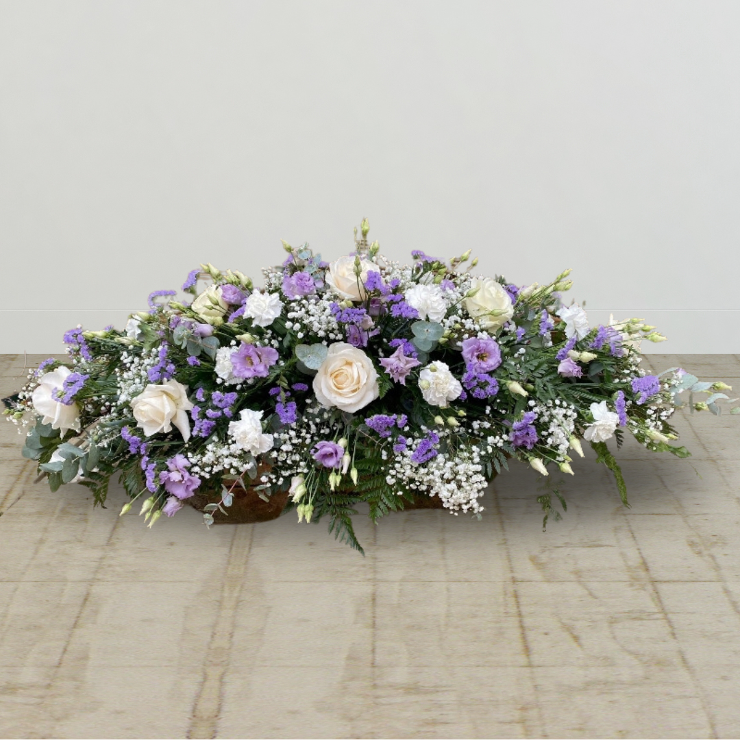 Country Floral Casket Arrangement