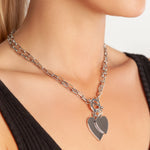 D and X London double heart necklace