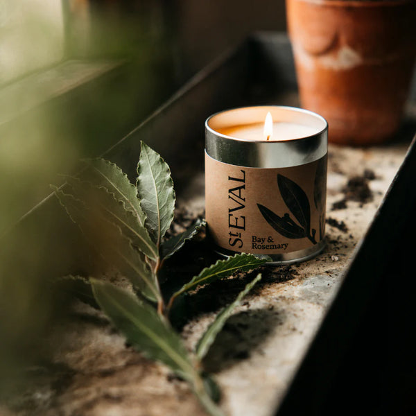 St Eval Bay and Rosemary tin candle