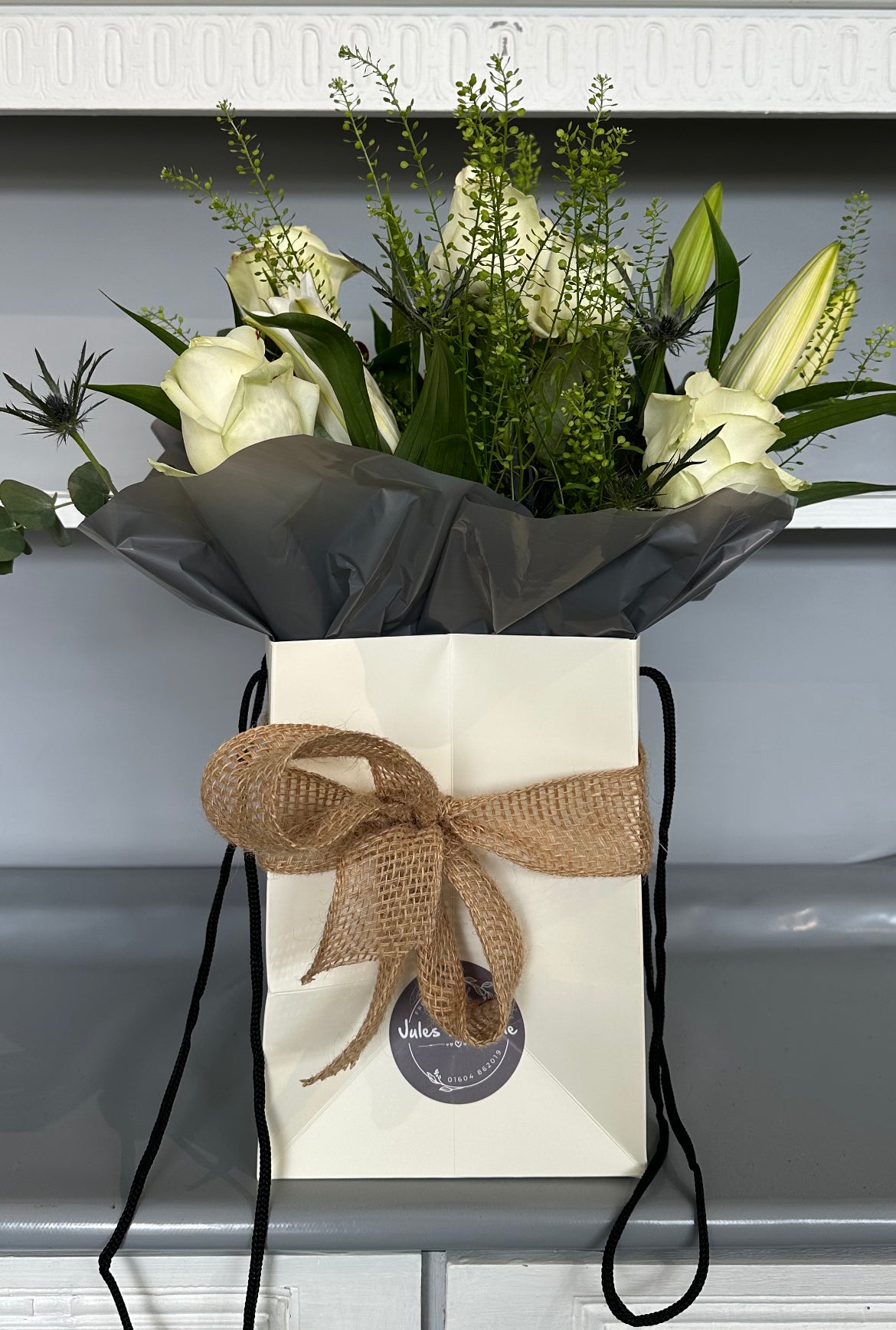 Cream avalanche best roses, Lillie’s etc luxury flower bag