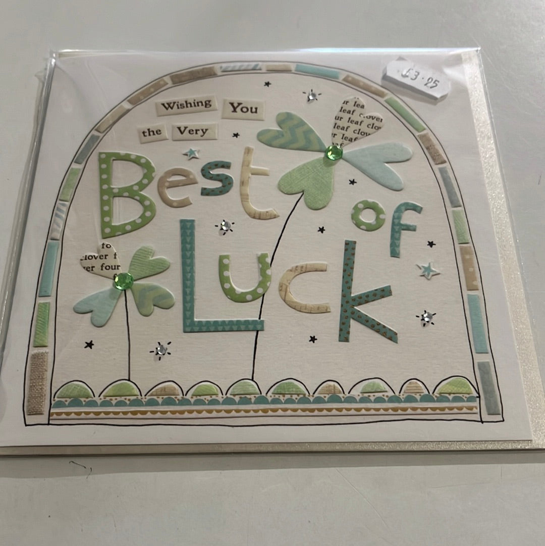 Best of luck card