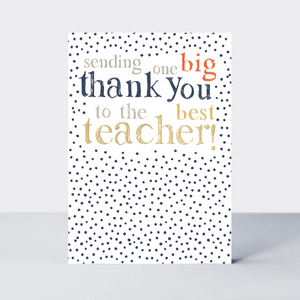 "Thank You Teacher" Dotty Card