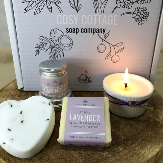 Lavender bath and body luxury natural gift box set