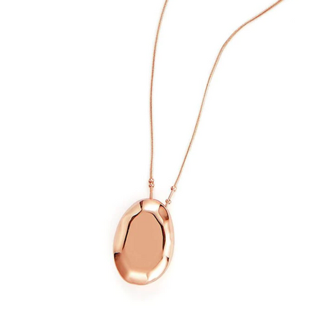 Rose Gold Oval Pendant