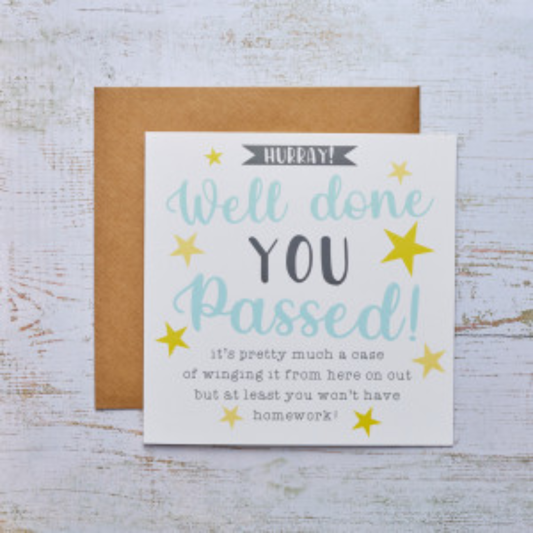 "You Passed!" Card