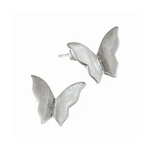 Flutter By Butterfly Studs - Silver