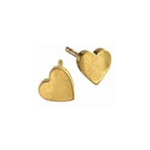 Mini Heart Studs - Stainless Steel, Gold