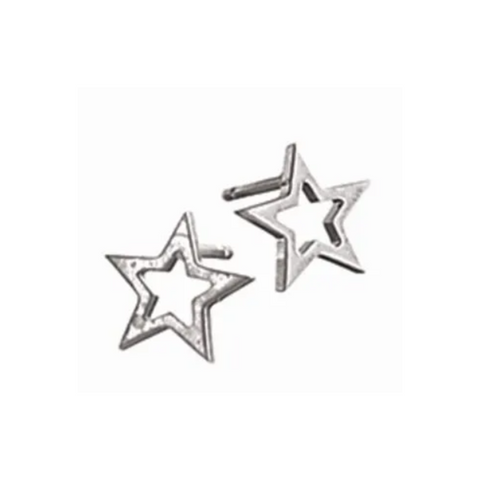 Star Frame Studs - Silver