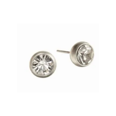 Rub-Over Style Studs - Silver