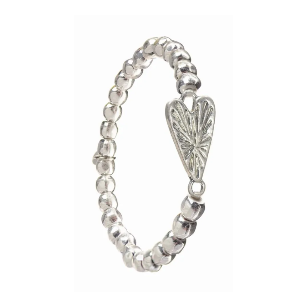 Rays of the Heart Bracelet - Silver