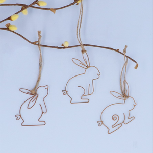 Wire Bunny Decoration (Sold Individually)