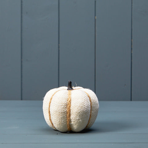 Cream Hessian Pumpkin