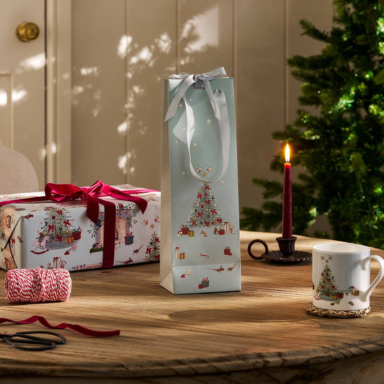 Sophie allport Cosy Christmas Bottle Gift Bag
