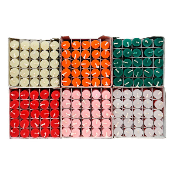 Red & White Dinner Candles | 25 Candles | POS Unit | Xmas |