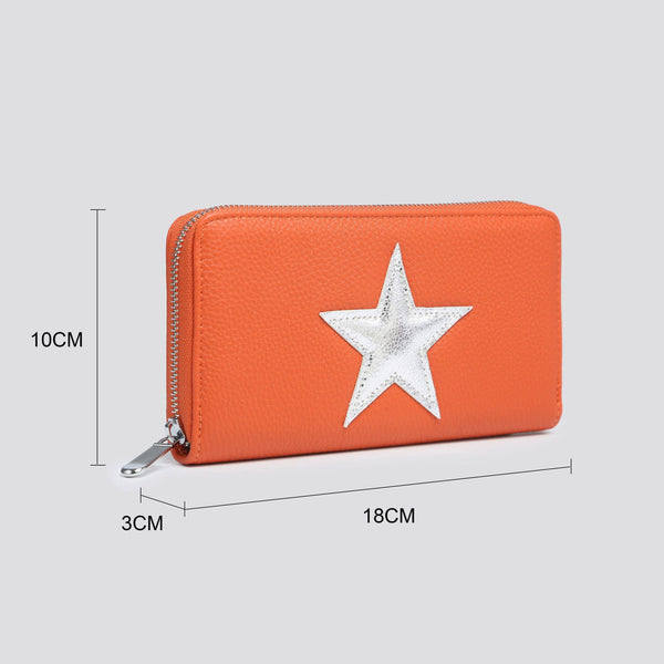 JNY023 Faux Leather Star Purse