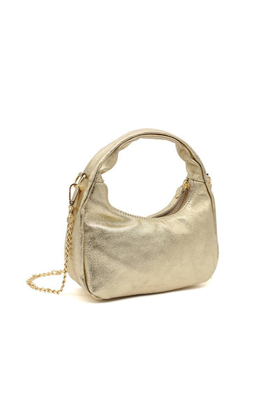 Chic Genuine Italian Leather Crossbody Bag with Elegant Chai